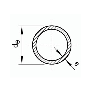 Труба э/с 38.1х1.5, матовая